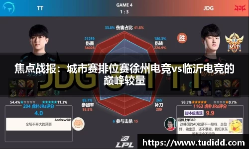 焦点战报：城市赛排位赛徐州电竞vs临沂电竞的巅峰较量